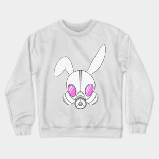 Rabbit Gas Mask Pink Crewneck Sweatshirt